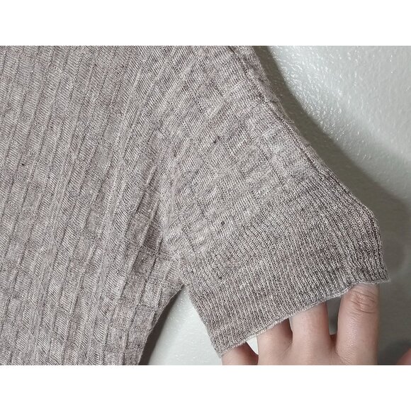 Eileen Fisher XS Brown Organic Linen Cotton Tunic Top Sustainable Lagenlook - Picture 2 of 5